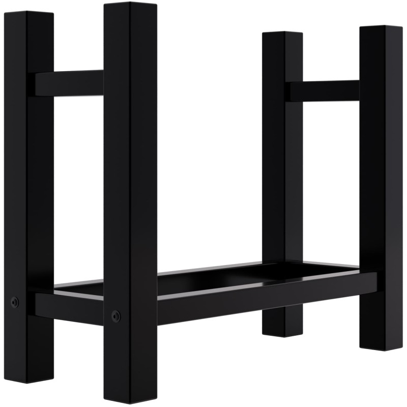 Estante cuadrado para leña Medya 30x60x60 cm negro