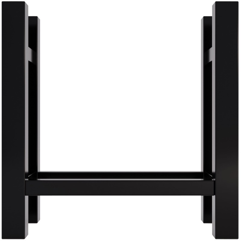 Estante cuadrado para leña Medya 30x60x60 cm negro
