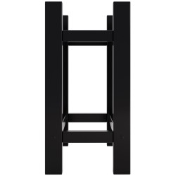Estante cuadrado para leña Medya 30x60x60 cm negro