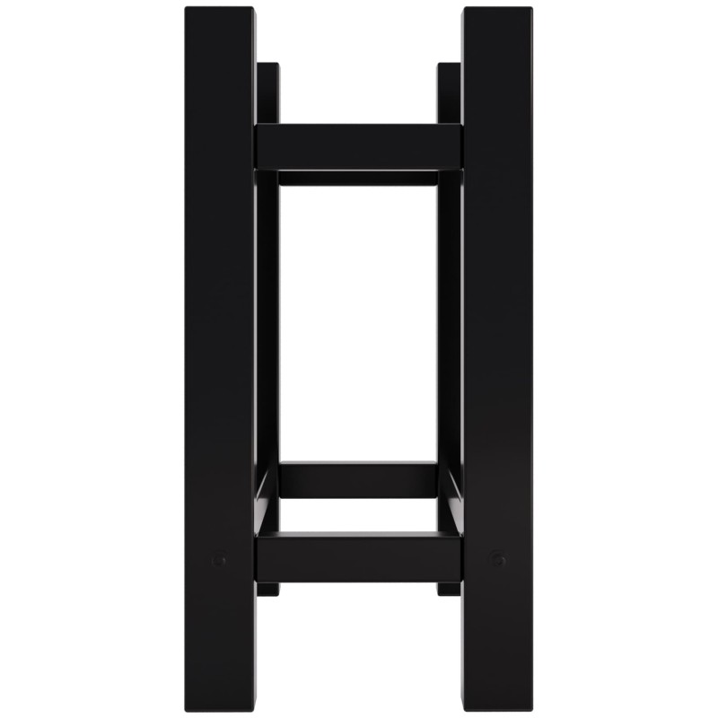 Estante cuadrado para leña Medya 30x60x60 cm negro