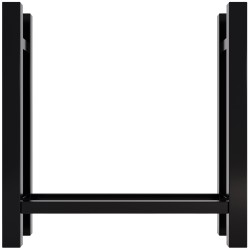 Estante cuadrado para leña Medya 30x80x80 cm negro
