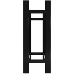 Estante cuadrado para leña Medya 30x80x80 cm negro