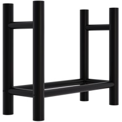 Leñero redondo Medya de 30x60x60 cm, negro