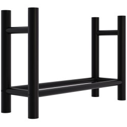 Leñero redondo Medya 30x80x60 cm negro