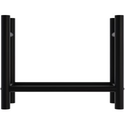 Leñero redondo Medya 30x80x60 cm negro