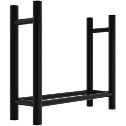 Leñero redondo Medya 30x80x80 cm negro