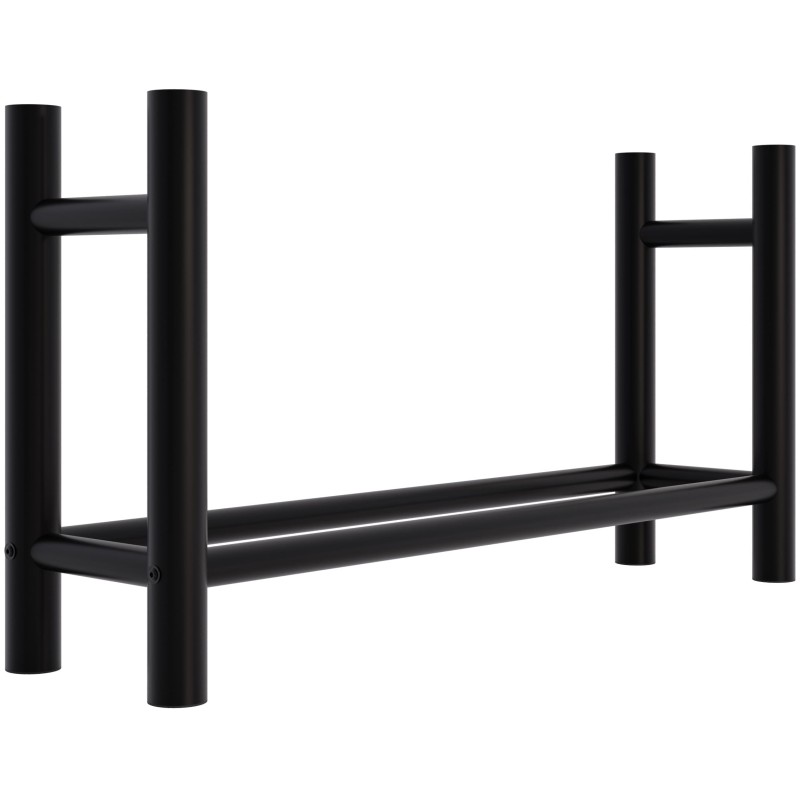 Leñero redondo Medya de 30x100x60 cm, negro