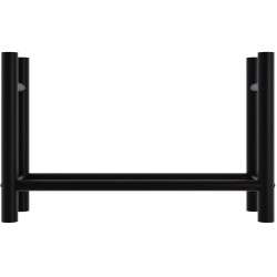 Leñero redondo Medya de 30x100x60 cm, negro