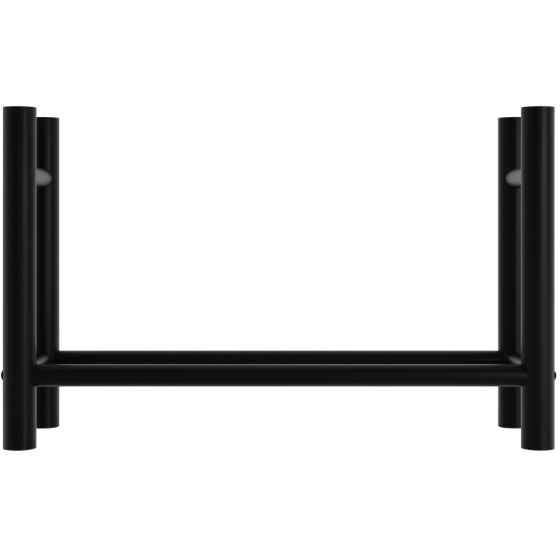 Leñero redondo Medya de 30x100x60 cm, negro