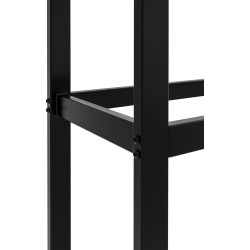 Estante para leña Morson 25x50x150 negro