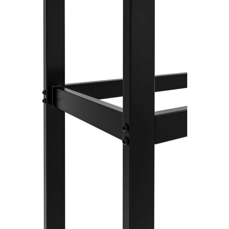 Estante para leña Morson 25x50x150 negro