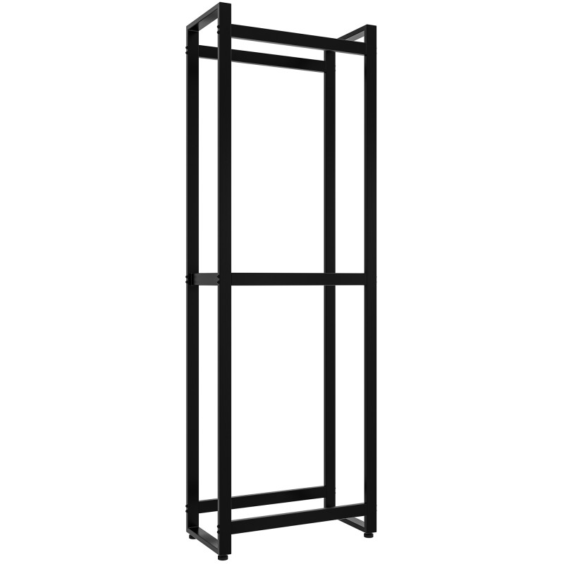Estante para leña Morson 25x50x150 negro