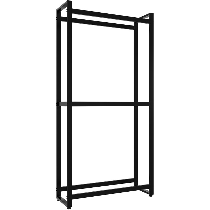 Estante para leña Morson 25x75x150 negro