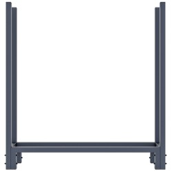 Soporte para leña Martin + tapa 25x110x115 cm antracita