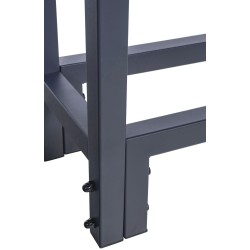 Soporte para leña Martin + tapa 25x160x115 cm antracita