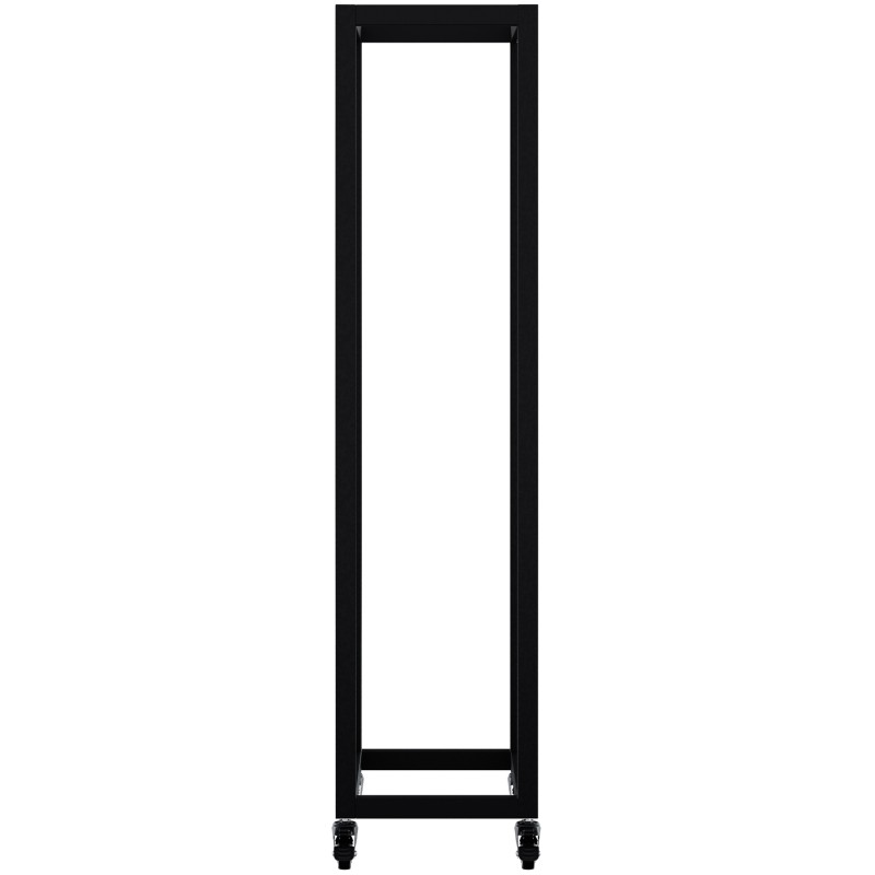 Soporte para leña Hilta 25x40x100 cm negro