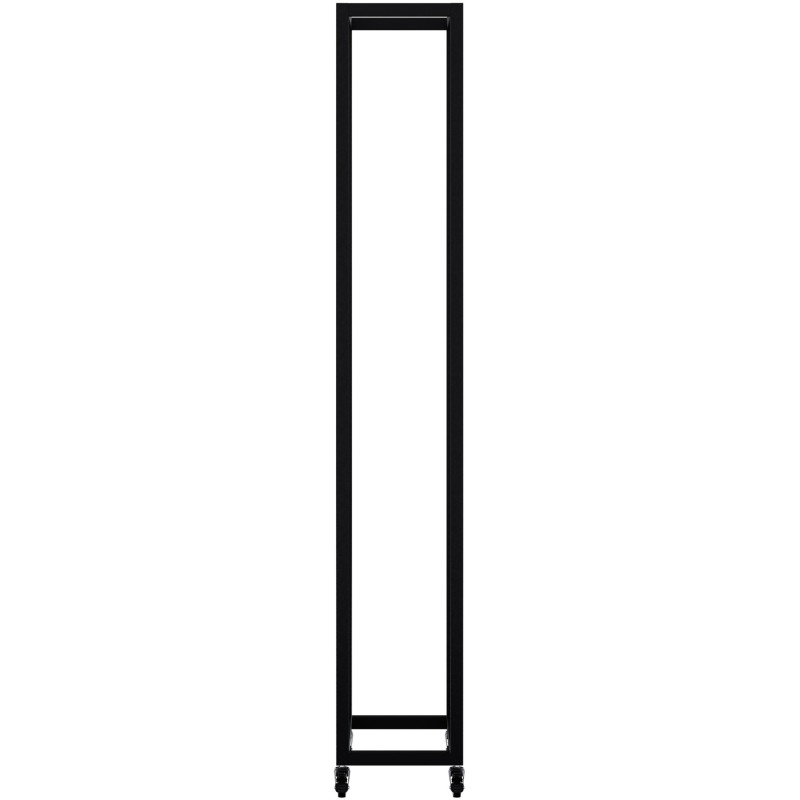 Soporte para leña Hilta 25x40x150 cm negro