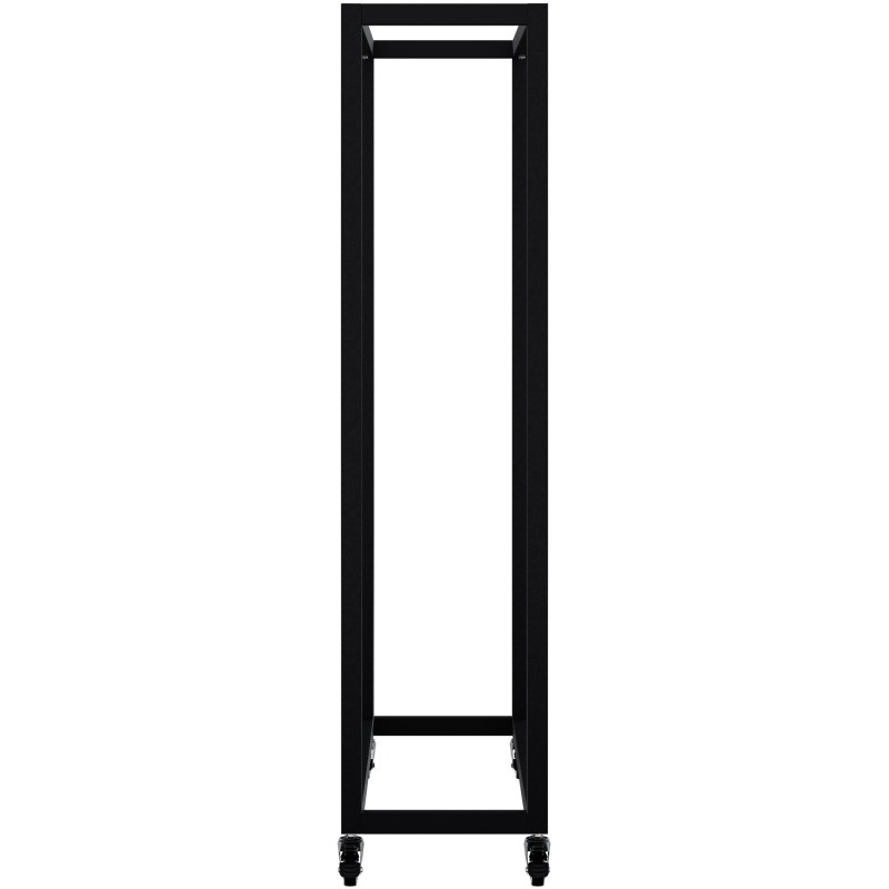 Soporte para leña Hilta 25x80x100 cm negro