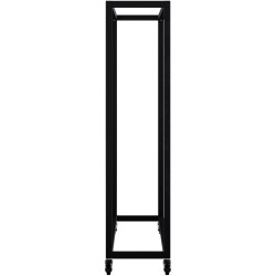 Soporte para leña Hilta 25x100x100 cm negro