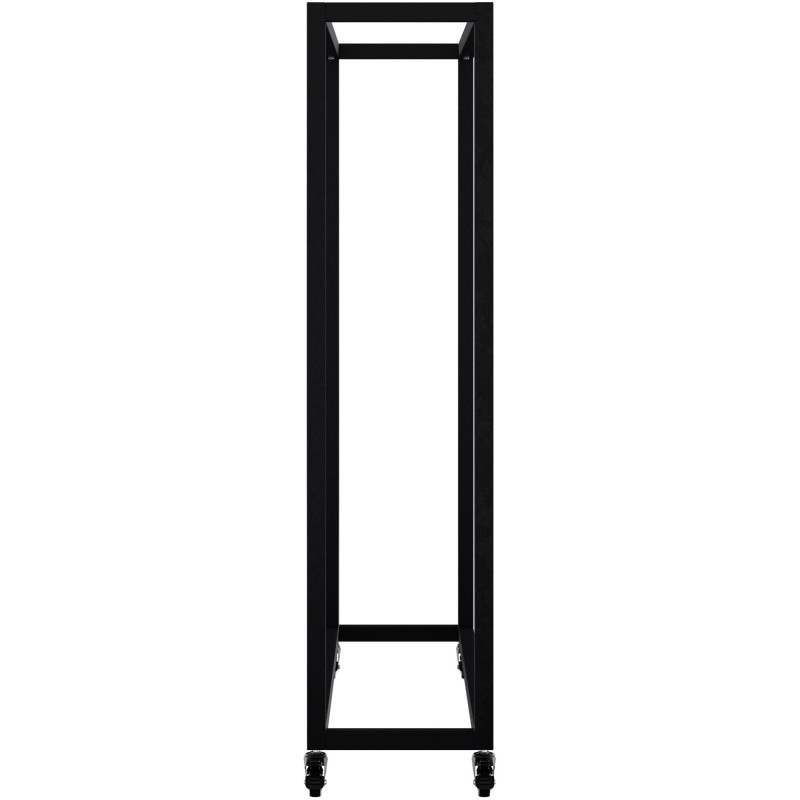 Soporte para leña Hilta 25x100x100 cm negro