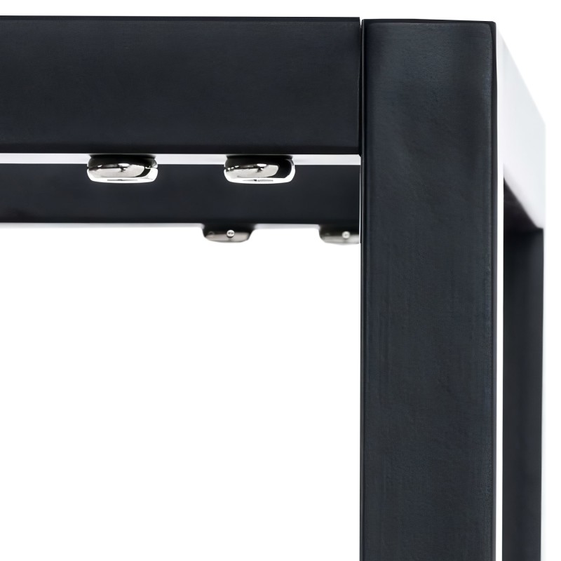 Soporte para leña Hilta 25x100x150 cm negro