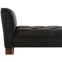 Banco Cleopatra, gris oscuro antiguo