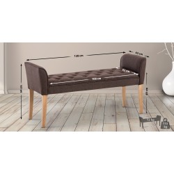 Banco Cleopatra, marrón claro antiguo