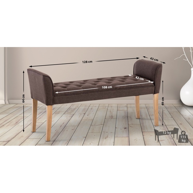 Banco Cleopatra, marrón claro antiguo