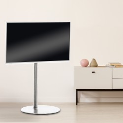 Soporte de TV redondo de acero inoxidable