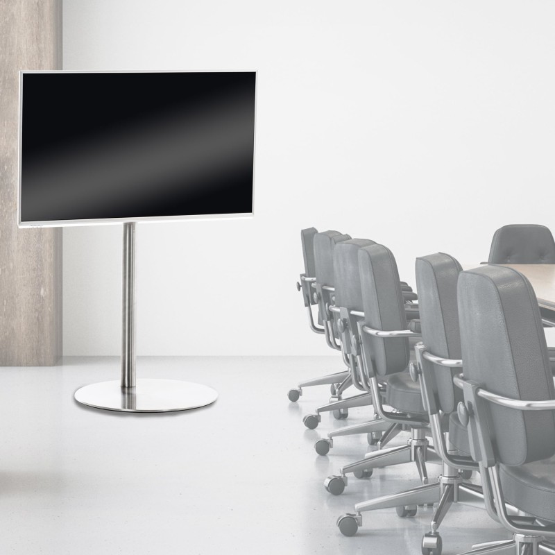 Soporte de TV redondo de acero inoxidable