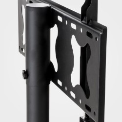 soporte de TV redondo negro mate