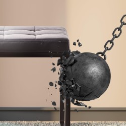 Banco Barci B, cuero sintético negro