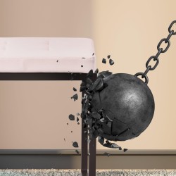 Banco Barci B, imitación de cuero, color crema