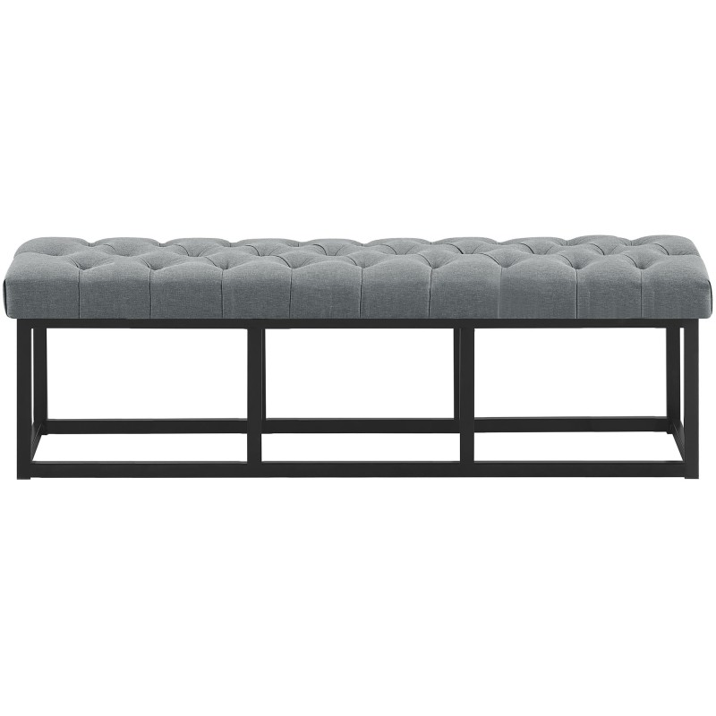 Banco Amun, tela B150, gris oscuro