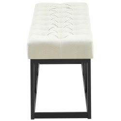 Banco Amun, tela B120, color crema