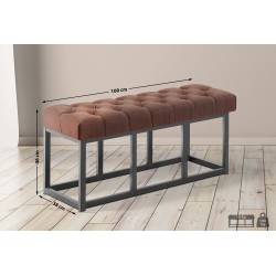 Banco Amun, tela B100, marrón