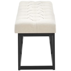 Banco Amun, tela B100, color crema