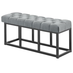 Banco Amun, tela B100, gris oscuro