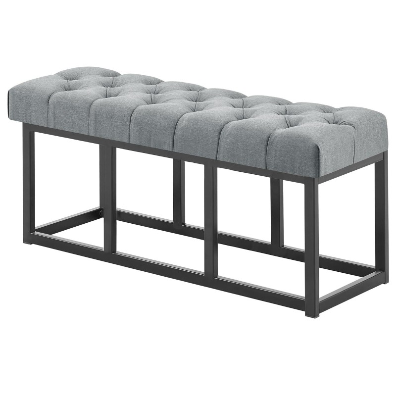 Banco Amun, tela B100, gris oscuro