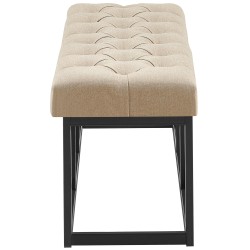 Banco Amun, tela color topo B100