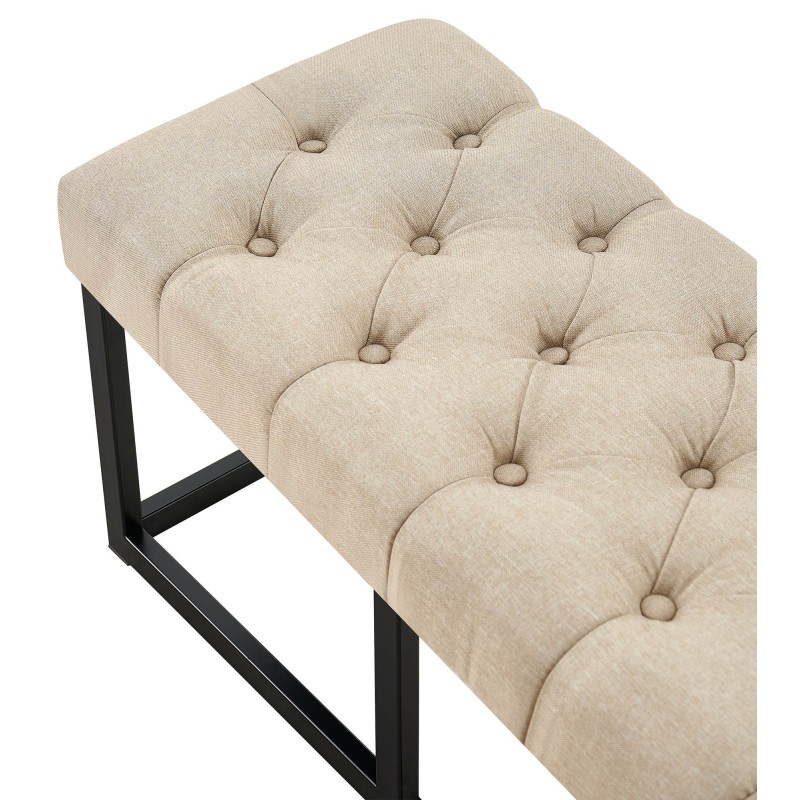 Banco Amun, tela color topo B100