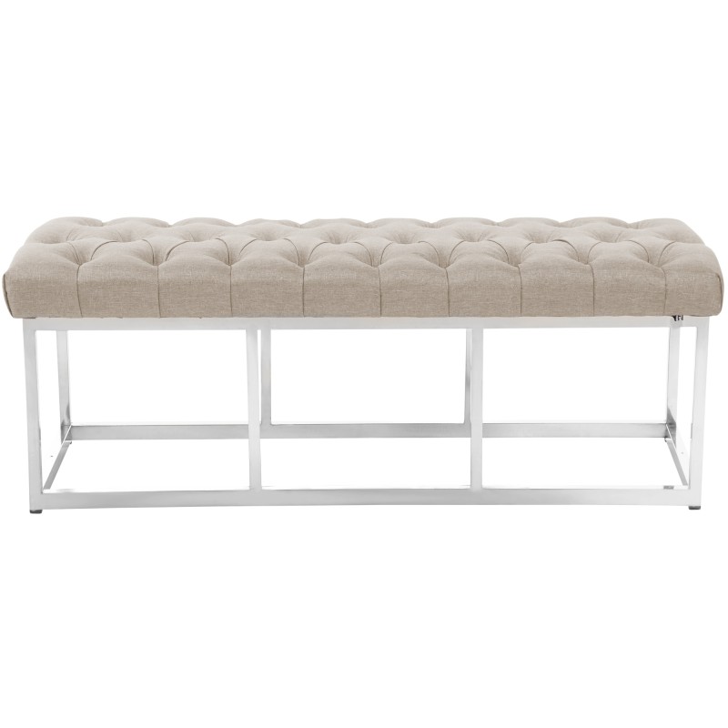 Banco Amun, tela E120, color crema