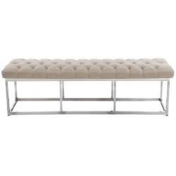 Banco Amun, tela E150, color crema