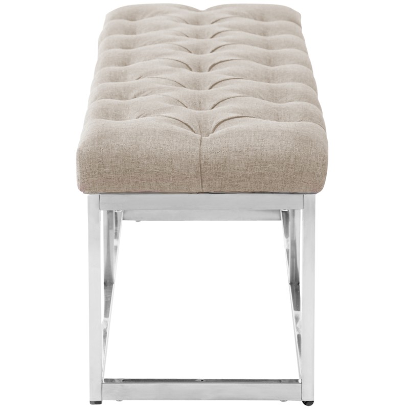 Banco Amun, tela E150, color crema