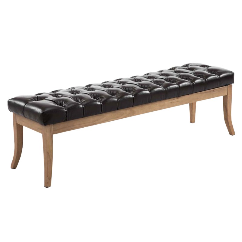 Banco Ramsés, imitación de cuero envejecido claro, marrón 150