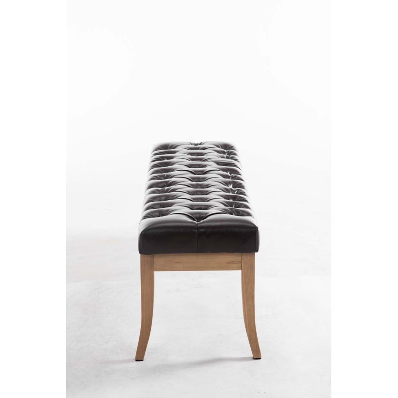 Banco Ramsés, imitación de cuero envejecido claro, marrón 150