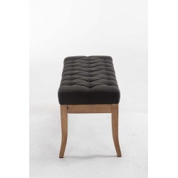 Banco Ramsés, tela antigua clara, 100% gris oscuro