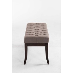 Banco Ramsés, tela oscura antigua, 100% color topo