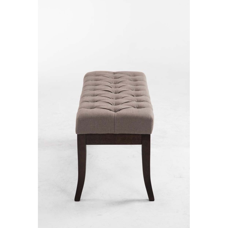 Banco Ramsés, tela oscura antigua, 100% color topo