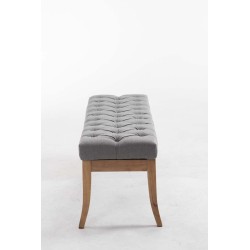 Banco Ramsés, tapizado antiguo claro, 120 gris